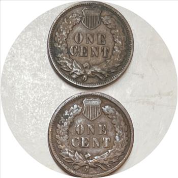 (2) U.S. Indian Head Cents 1894 & 1900-Nice Collector Coins