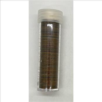 Roll of Indian Head Cents - 52 Coins, 1886 to 1908
