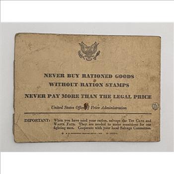 WWII US War Ration Book Four