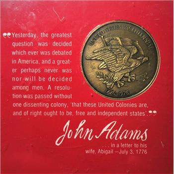 1976 Bicentennial Commemorative Medal-Custom Cased For Presentation