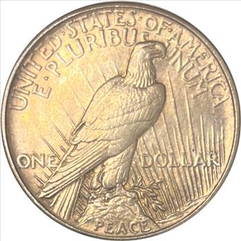 Extremely Fine Graded 1921 U.S. Silver High Relief Peace Dollar-Very Tough First Year Of Issue!