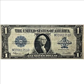 1923 U.S. Horse Blanket $1 Note-Nice Collector Grade! 