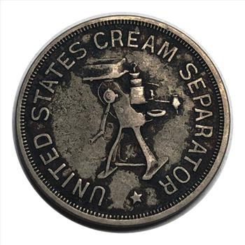 *Silver Nickel Token - Non-Rusting - Used Only in US Separators - United States Cream Separator