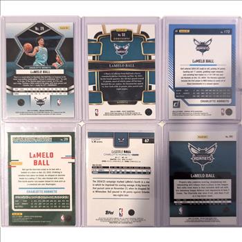 Lot of 6 NBA Basketball Cards - LaMelo Ball