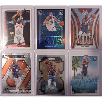 Lot of 6 NBA Basketball Cards - Kevin Durant