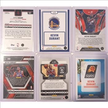 Lot of 6 NBA Basketball Cards - Kevin Durant