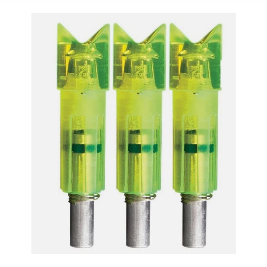 Lumenok Crossbow Nocks Green 2219 Moon 3 pk.