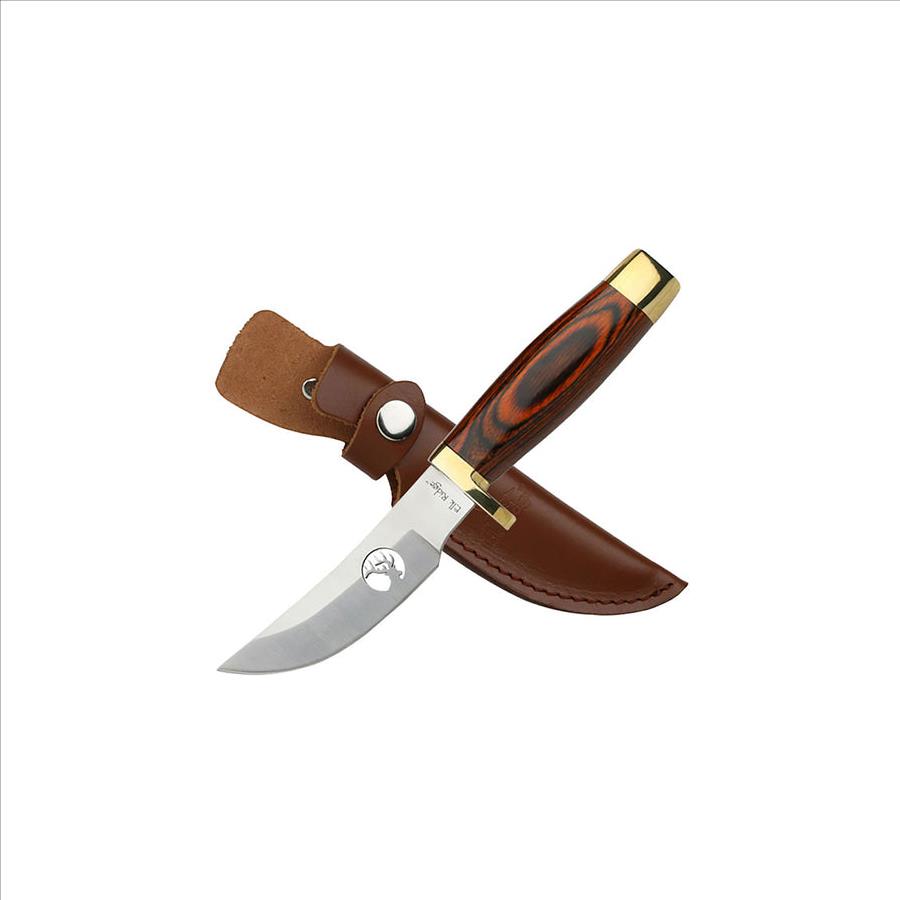 Elk Ridge - Fixed Blade Knife - ER-050 Hunting knife Wood Handle and Sheath Deer