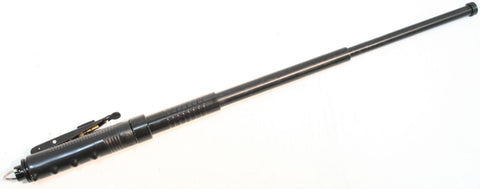 20 1/2" Automatic Solid Steel Baton With Sheath