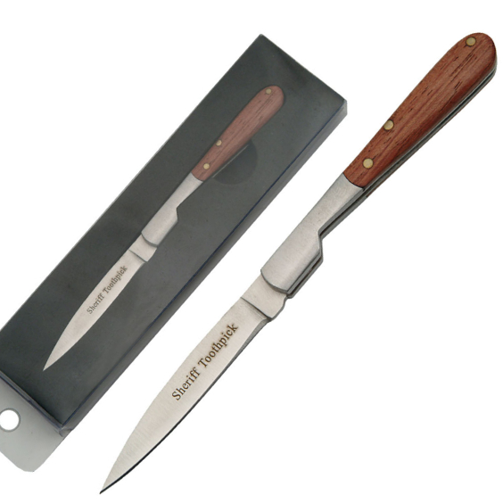 3" SHERIFF'S TOOTHPICK FOLDING KNIFE Property Room