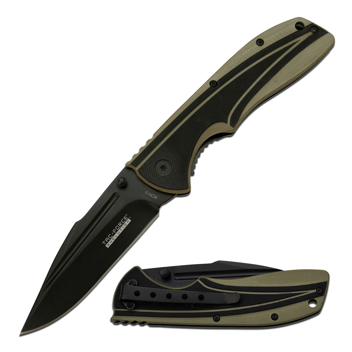 TacForce Spring Assisted Knife TFEA005BKTN Property Room