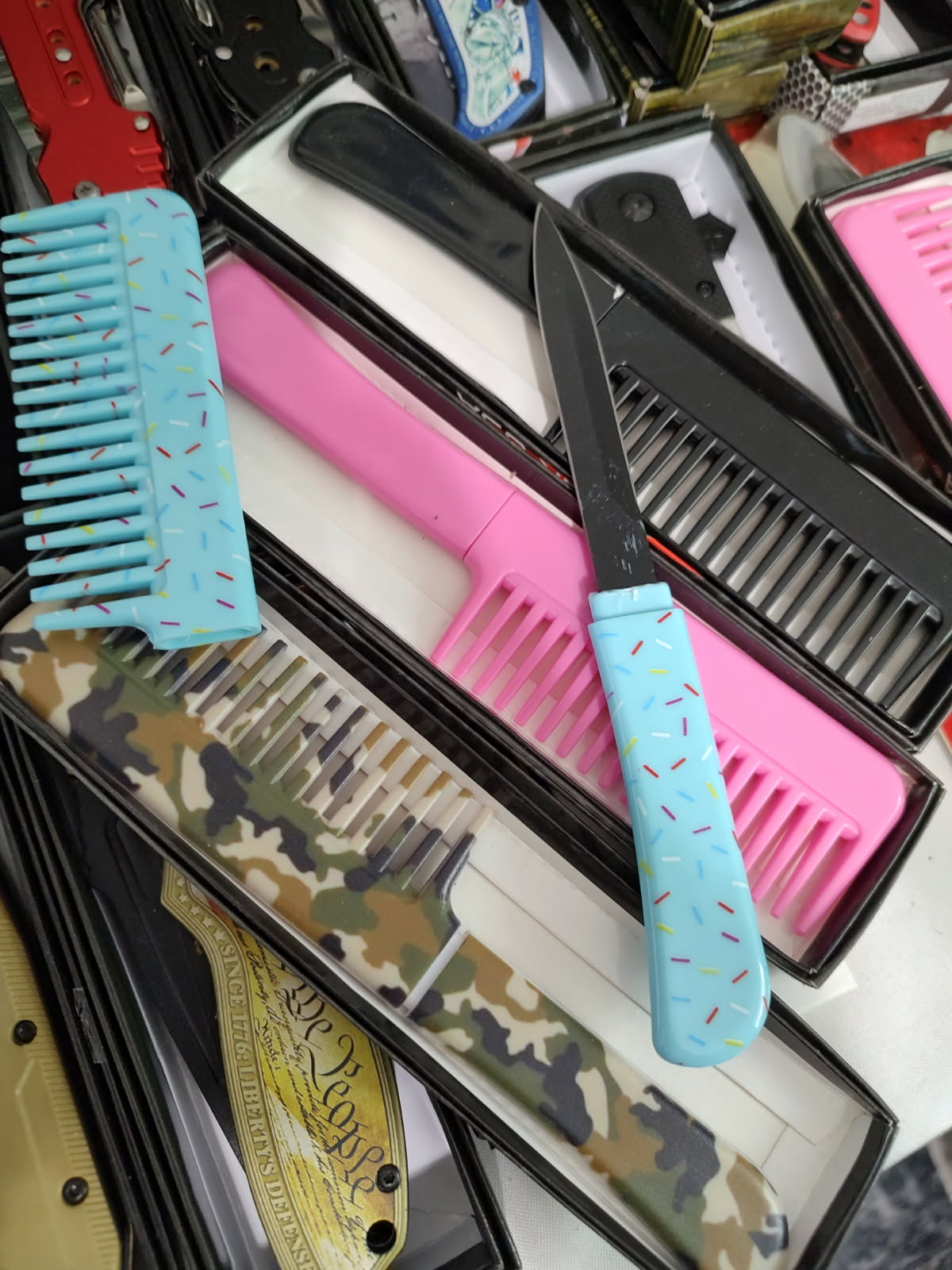 WOMANS SELF DEFENSE COMB KNIFE- RANDOMLY CHOSEN