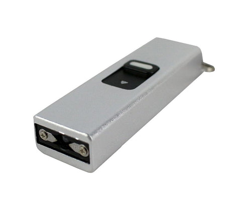 DEFENDER XTREME SILVER MINI SELF DEFENSE STUN GUN FLASHLIGHT