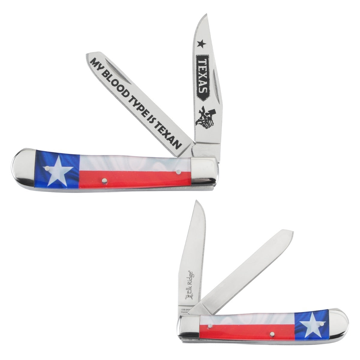 Elk Ridge - Gentlemen Trapper 2 Blade Manual Folding Knife  -  ER-2016FG