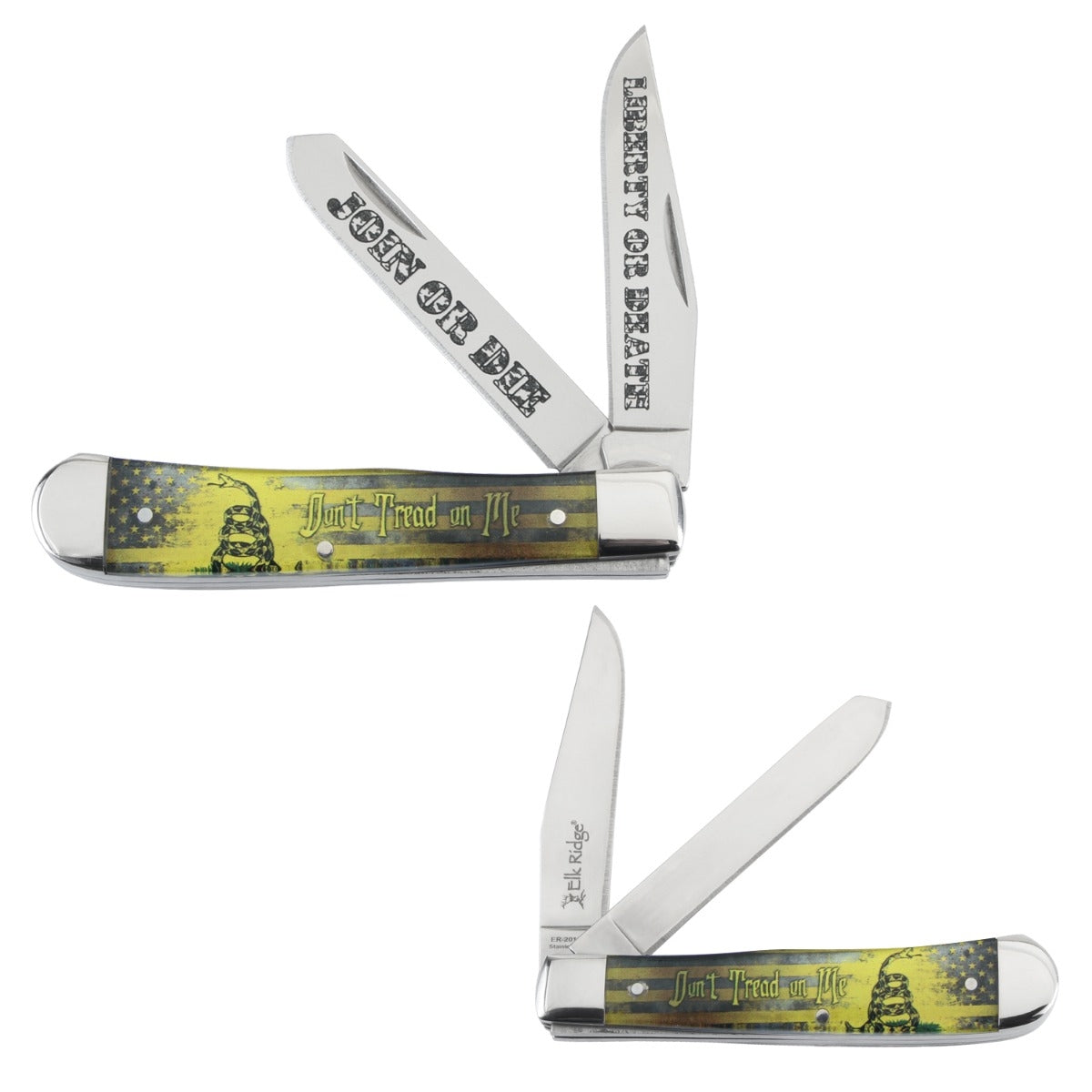 Elk Ridge - Gentlemen Trapper 2 Blade Manual Folding Knife  -  ER-2016YL