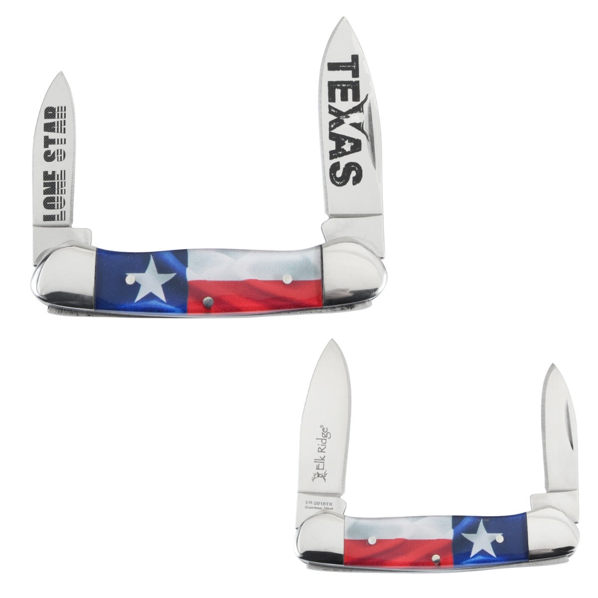Elk Ridge - Gentlemen Trapper 2 Blade Manual Folding Knife  -  ER-2018TX