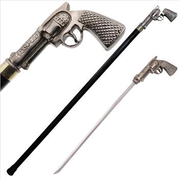 Pistol Walking Sword Cane