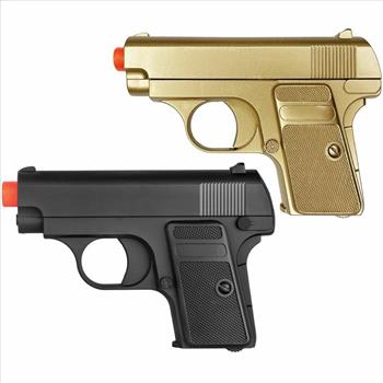 UKARMS GOLD & BLACK MINI SPRING AIRSOFT PISTOL GUN