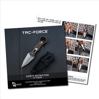 TAC-FORCE - FIXED BLADE KNIFE - TF-FIX020BR
