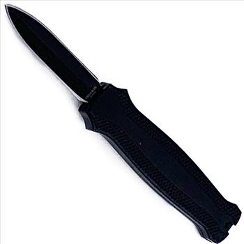 Mighty Mini OTF Pocket Knife Lightweight Aluminum Handle - Black