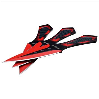 Perfect Point - Throwing Knives - Set of 3 - PP-134-3 Red Flames