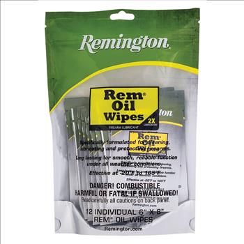 Remington Rem Oil Wipes 12 Pack 18411