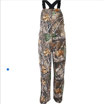 Habit Mens Cotton Bibs Camo Overalls Size Large