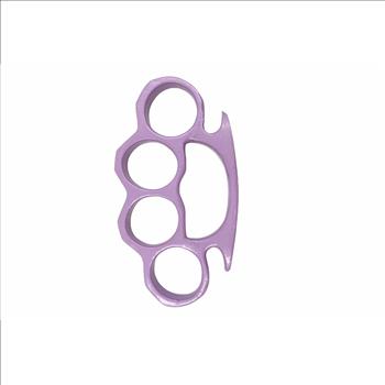 Solid Steel Knuckle Duster Brass Knuckle - LIGHT PURPLE