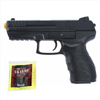 P30 Heavyweight Design Airsoft Spring Pistol w/ 1000 BBs .12g 6mm