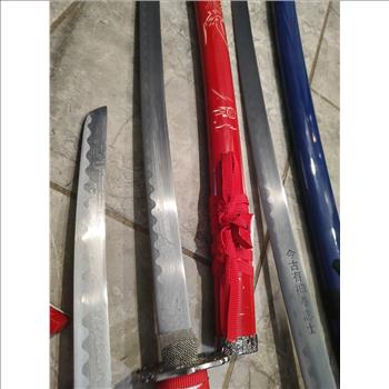 6 PIECE SWORD SET LOT- SEE DESCRIPTION