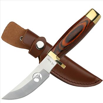 Elk Ridge - Fixed Blade Knife - ER-050 Hunting knife Wood Handle and Sheath Deer