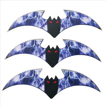 Bat Throwers - Lightning Strike Design - Set of Three