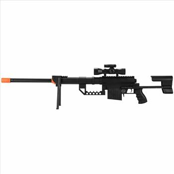 5 PIECE SPRING AIRSOFT SNIPER RIFLE GUN BUNDLE