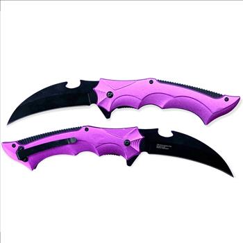Spring Assisted Knife - PURPLE