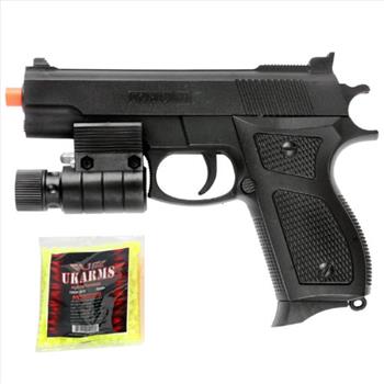 UKARMS M777R SPRING AIRSOFT PISTOL GUN w/ 1000 BBS 6MM .12g