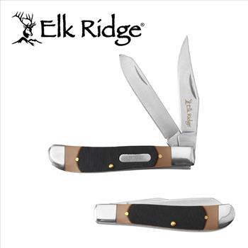 Elk Ridge - Folding Knife - Gentleman's Knife - Trapper  - ER-220br