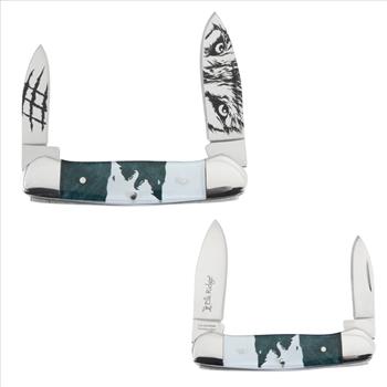 Elk Ridge - Gentlemen Trapper 2 Blade Manual Folding Knife  -  ER-2018BW