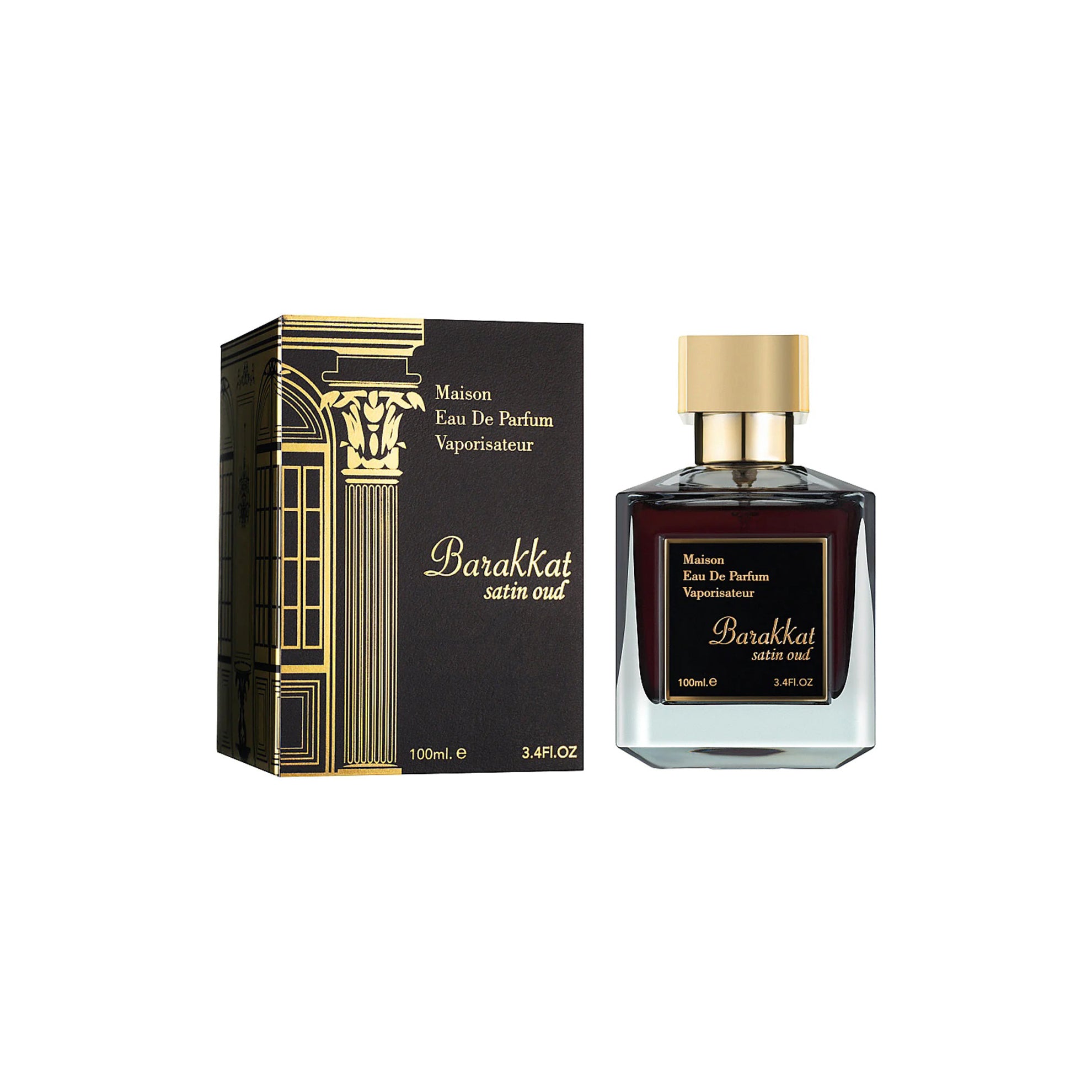 Barakkat Satin Oud by Fragrance World EDP Spray 3.4 oz For Men