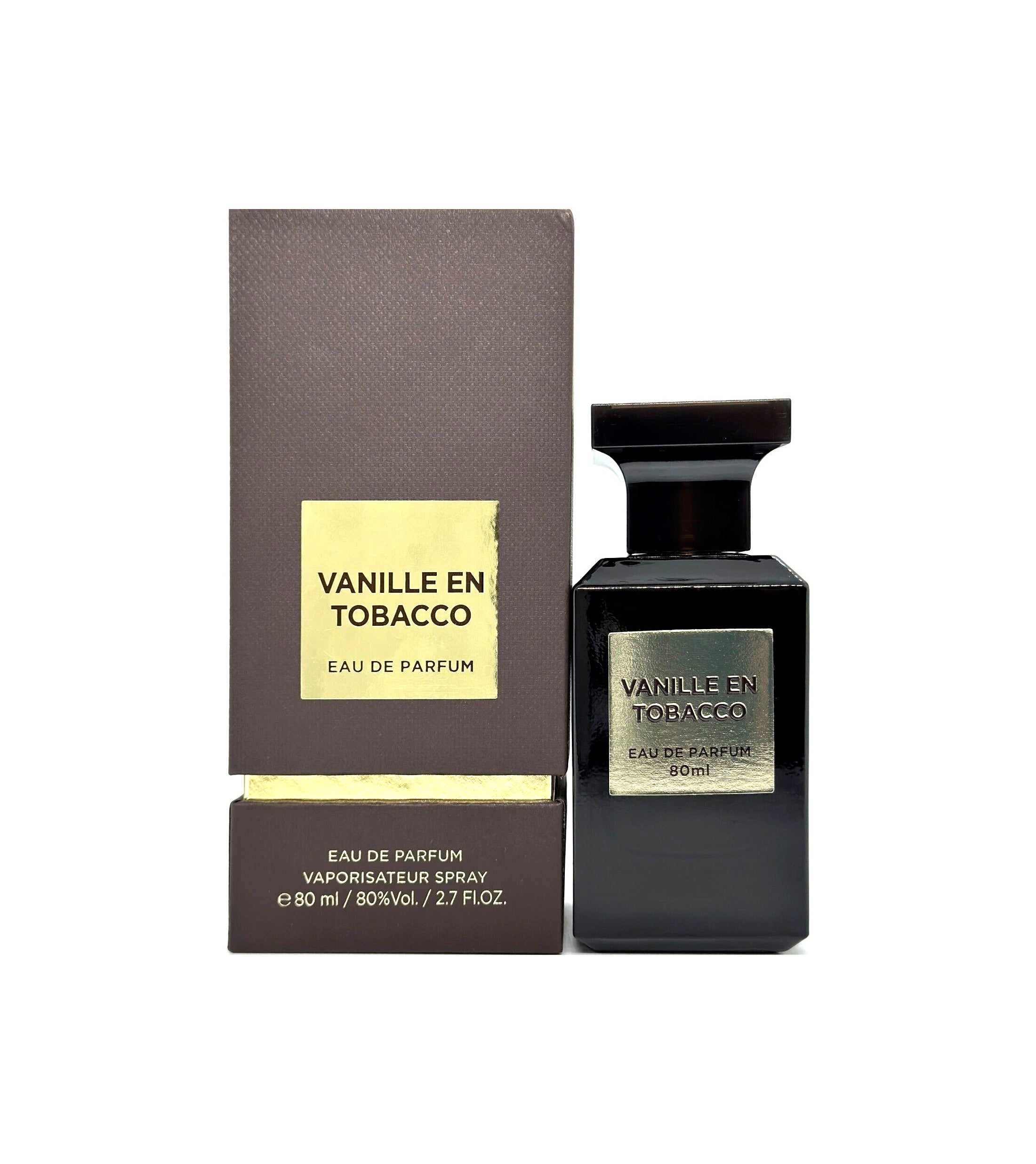 Vanille En Tobacco by Fragrance World EDP Spray 2.7 Oz For Men