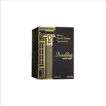 Barakkat Satin Oud by Fragrance World EDP Spray 3.4 oz For Men