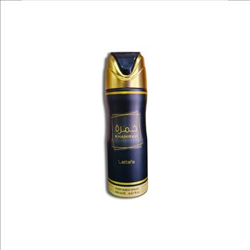 Lattafa Khamrah Perfumed Deodorant Spray 6.67 oz For Women