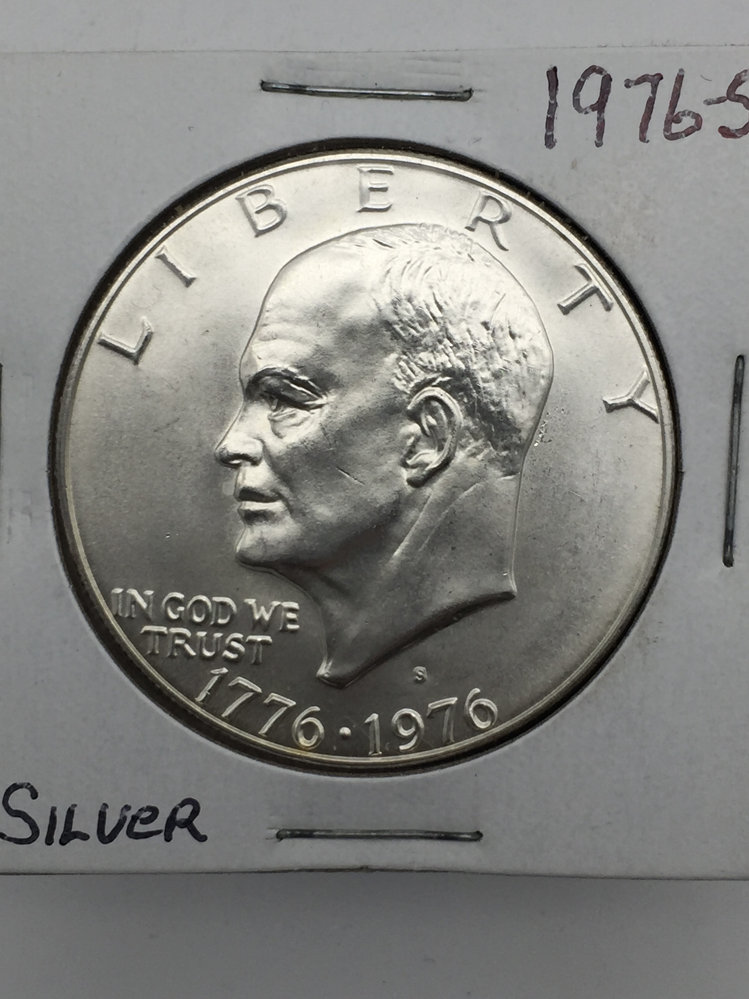 1976-S Eisenhower Bicentennial Silver Dollar 40% Silver Uncirculated (3 ...