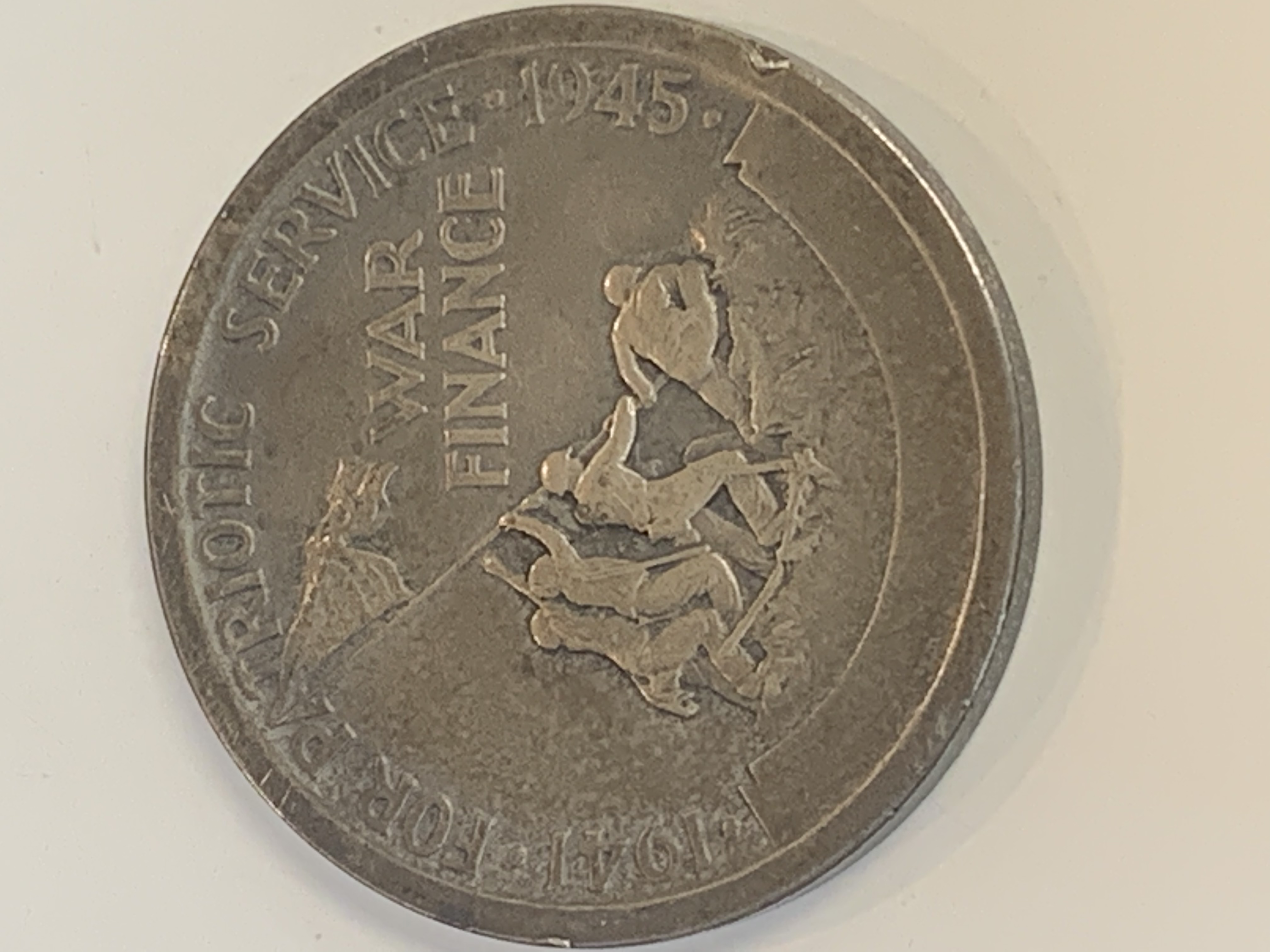 US TREASURY AWARD US 90% SILVER 1941-1945 WWII HALF DOLLAR SIZE ...