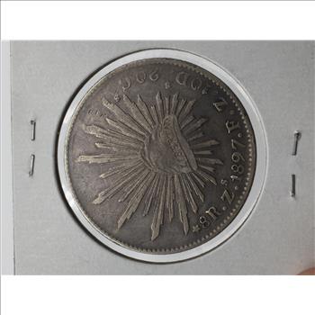 1897 Mexico 8 Reales 90% Silver