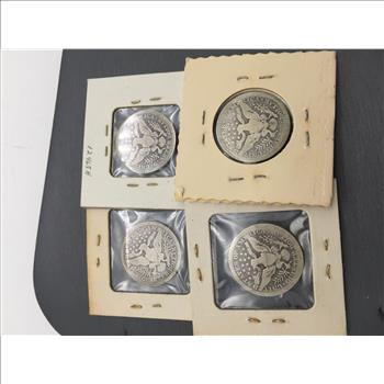 Lot of (4) Barber Quarters 90% Silver  1912, 1903, 1914, 1898