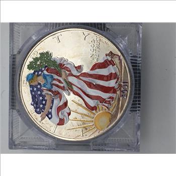 2001 Colorized American Silver Eagle .999 1oz
