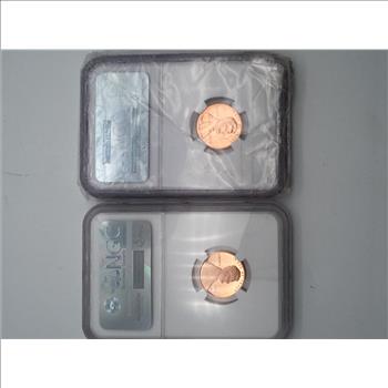 (1) 2015-S Shield Penny First Day of Issue 14-Coin Silver Proof Set NGC-PF70 RD Ultra Cameo (1) 2009 1 Cent Professional Life NGC MS68RD First Day  Ceremony 