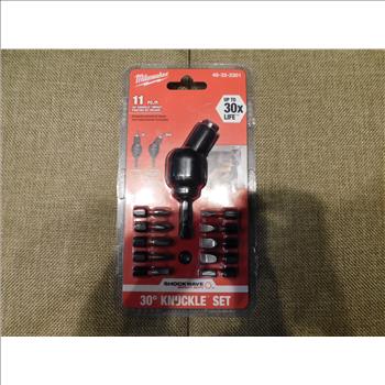 Milwaukee 48-32-2301 11pc 30 Degree Knuckle Impact Pivoting Bit Holder