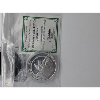 1 oz .999 Fine Silver Amy Brown Collection Discovery Limited Edition Silver Proof