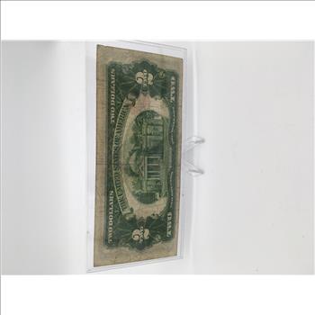 1928-D 2 Dollar Bill Red Seal Nice Condition